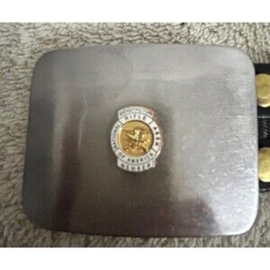 NRA Benefactor Member Belt Buckle and Men's 37" Leather Belt